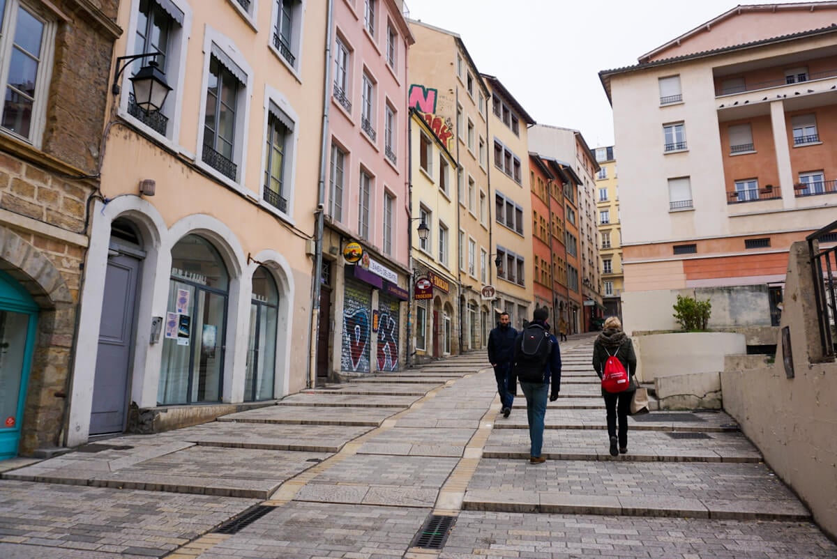 Montée de la Grande Côte and Pentes de la Croix Rousse, Lyon, France.