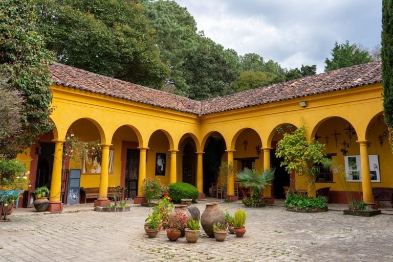 Inside the Casa Na Bolom Museum Courtyard