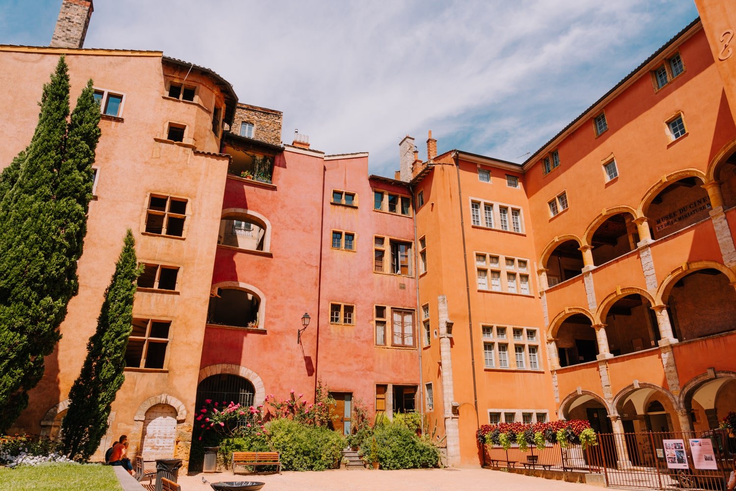 Renaissance-era dwellings and courtyard in the heart of Vieux Lyon.